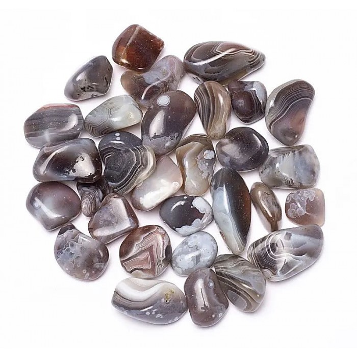Αχάτης Γκρί - Grey Agate Βότσαλα - Πέτρες (Tumblestones)